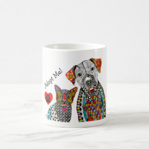 Cute and Colourful Dog and Cat Mug