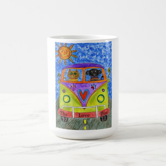 Cute and Colourful Dog & Cat Mug (Center)