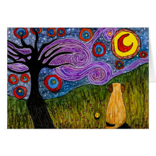 Cute and Colourful Dog Greeting Card