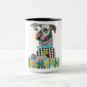 Cute and Colourful Dog Mug
