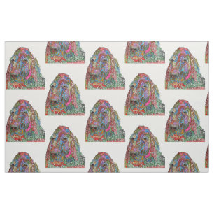 Cute and Colourful English Setter Fabric