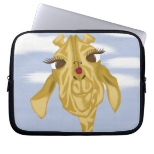 Cute And Colourful Giraffe Laptop Sleeve