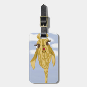 Cute And Colourful Giraffe Luggage Tag