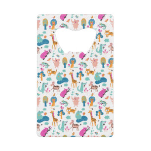 Cute and Colourful Jungle Animals Pattern