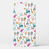 Cute and Colourful Jungle Animals Pattern