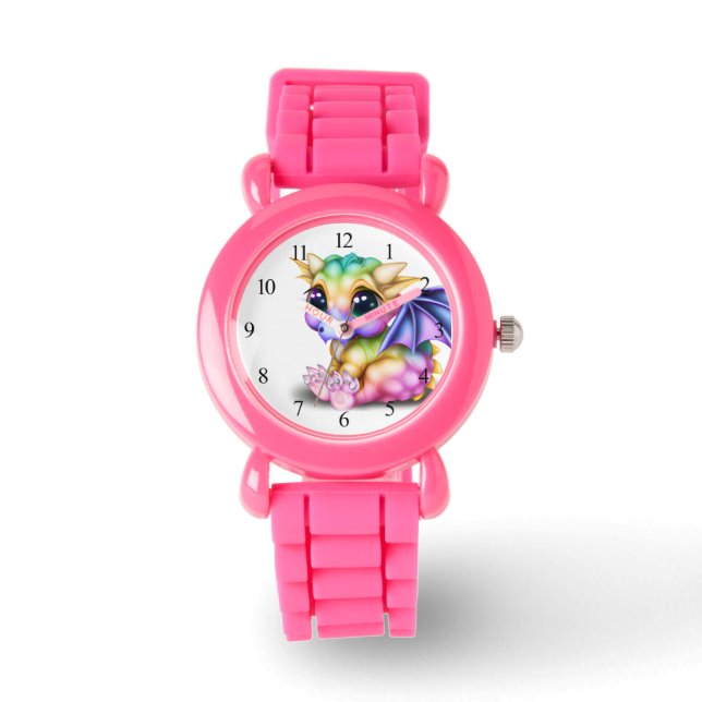 Cute and Colourful Kawaii Baby Dargon   Watch (Front)