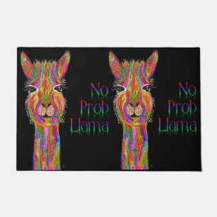 Cute and Colourful Llama Door Mat 24" x 36"