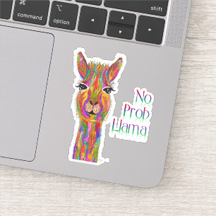 Cute and Colourful Llama Vinyl Stickers
