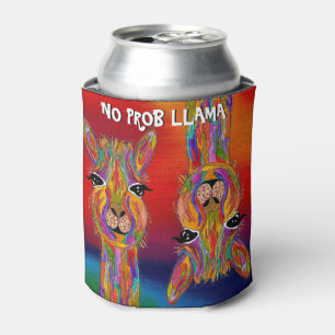 Cute and Colourful No Prob Llama Can Cooler