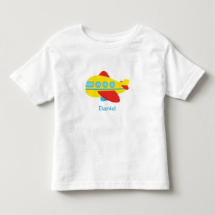 Cute and Colourful Passenger Aeroplane Toddler T-Shirt