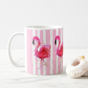 Cute and Colourful Pink Flamingo Mug