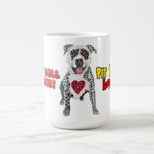 Cute and Colourful Pit Bull Coffee Mug