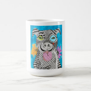 Cute and Colourful Pitbull Dog Mug