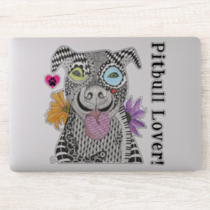Cute and Colourful Pitbull Lover Vinyl Stickers
