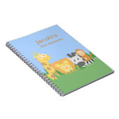 Cute and Colourful Safari Animals Notebook (Right Side)