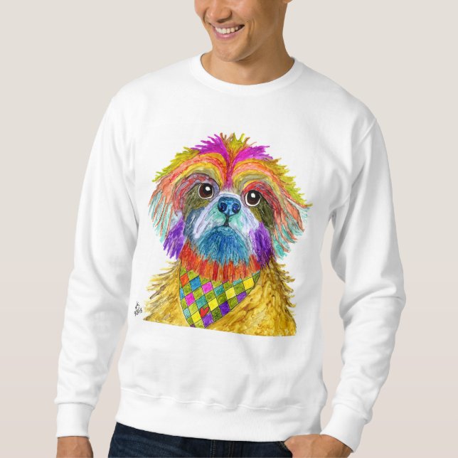 Cute and Colourful Shih Tzu Sweatshirt (Front)