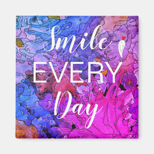 Cute and Colourful Smile Every Day Magnet