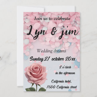 Cute and cool wedding invitation