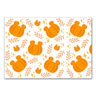Cute and cosy pumpkin patch table number
