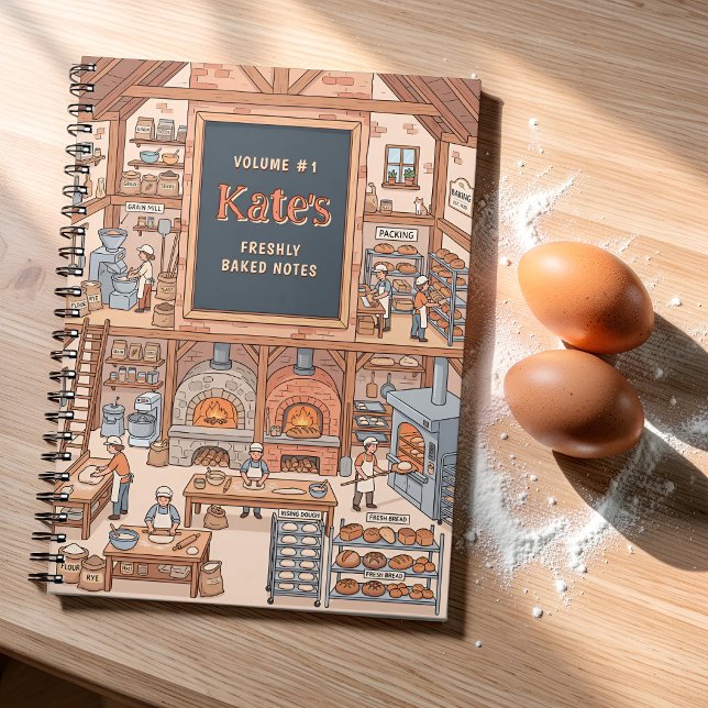 Cute and Cosy Rustic Bread Bakery Recipe Notebook (Creator Uploaded)