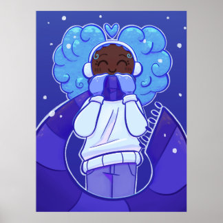 Cute and Cosy Snowy Day Poster