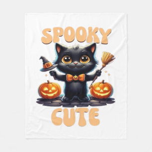 Cute and creepy black cat Classic T-Shirt Fleece Blanket