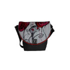 Cute and Creepy Creature Art Mini Messenger Bag