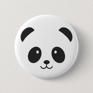 Cute and Cuddly Panda Pin Button