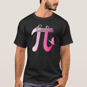 Cute And Cutie Pi Math Pie Butterfly Adorable Math T-Shirt