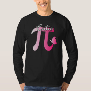 Cute And Cutie Pi Math Pie Butterfly Adorable Math T-Shirt