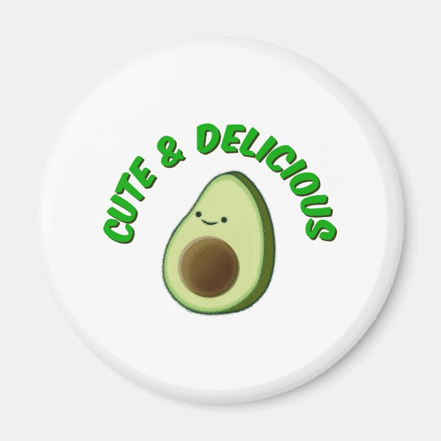 Cute And Delicious Avocado Magnet (Front)