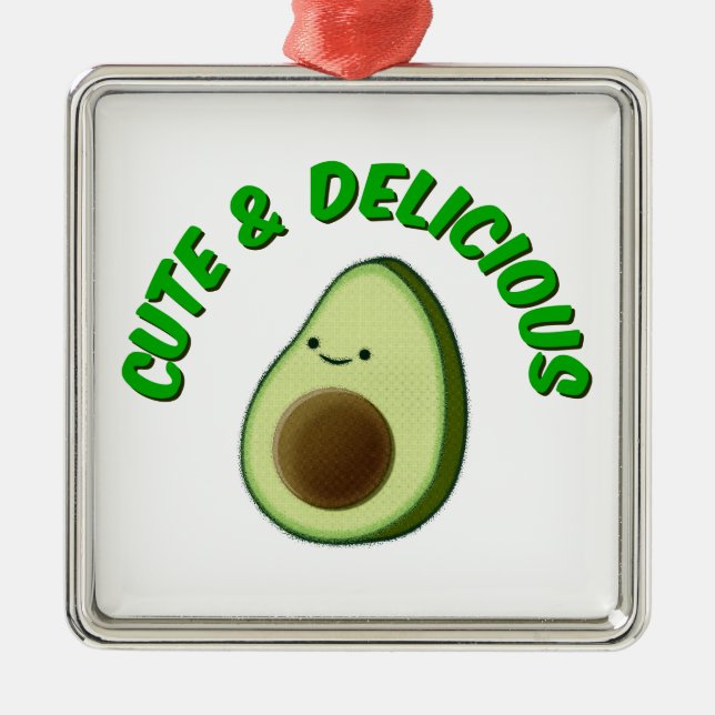 Cute And Delicious Avocado Metal Tree Decoration (Front)