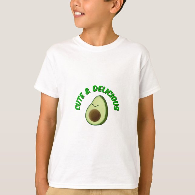 Cute And Delicious Avocado T-Shirt (Front)