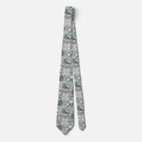 Cute and fancy grey foxes and flowers pattern