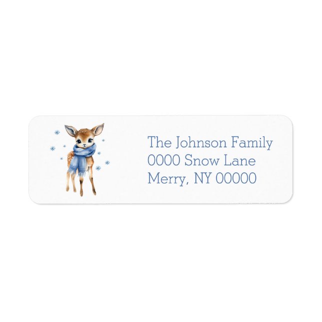 Cute and Festive Holiday Deer (Front)