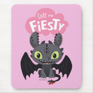 "Cute And Fiesty" Toothless Graphic Mouse Mat