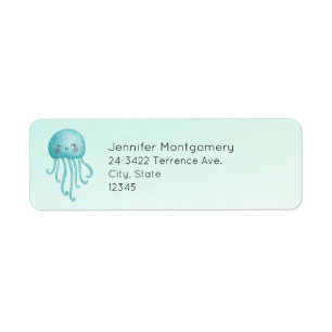 Cute and Fun Blue-Green Jellyfish Address