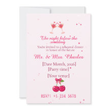 Cute and Fun Cocktails Wedding Rehearsal Dinner 