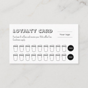 Cute and Fun Coffee Loyalty Card
