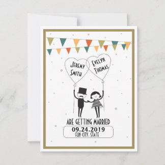 Cute and Funny Alternative Wedding Save the Date Invitation