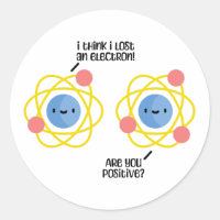 Cute And Funny Atom Science Joke Pun