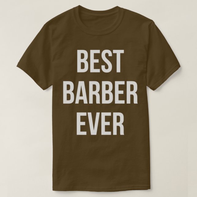 Cute and Funny Barber Designs T-Shirt (Design Front)