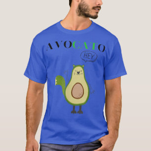 Cute and funny Cat avocado graphic for womens T-Shirt