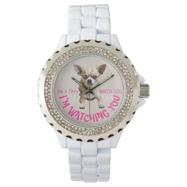 Cute and Funny Chihuahua Watch Dog Watch (Front)