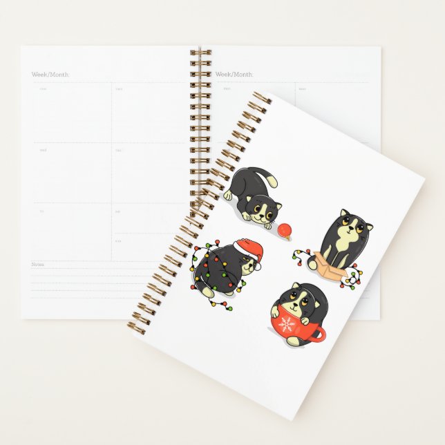 Cute and Funny Christmas Cats Planner (Display)