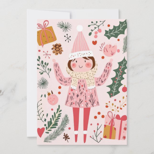 Cute and Funny Christmas Greeting Card (Front)