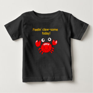 Cute and Funny Crab Design for Ocean Lovers Baby T-Shirt