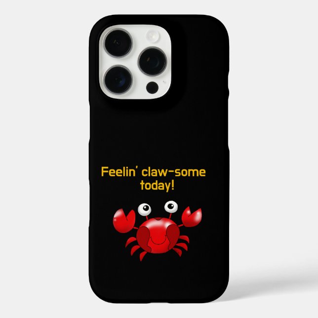 Cute and Funny Crab Design for Ocean Lovers Case-Mate iPhone Case (Back)