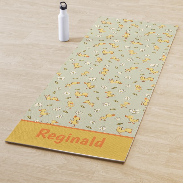Cute And Funny Ducklings Kids Yoga Mat (In Situ)