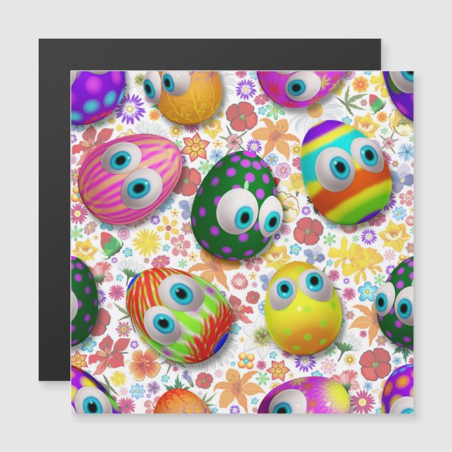 Cute and Funny Easter Eggs Cartoon (Front/Back)